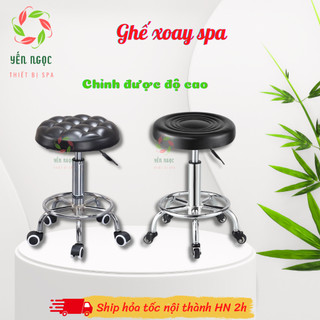 Ghế xoay spa độn hơi chỉnh được cao thấp, dùng cho spa, phun săm