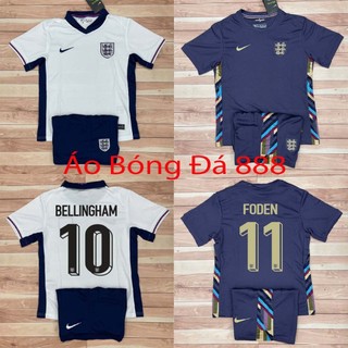 Áo Bóng Đá Trẻ Em Đội Tuyển Anh 2024 - Chuẩn Mẫu Thi Đấu - Vải Polyester Gai Thái