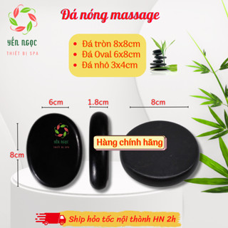 Đá massage dành cho spa | Đá nóng massage body | Đá nóng tròn và đá ovan cho spa dưỡng sinh