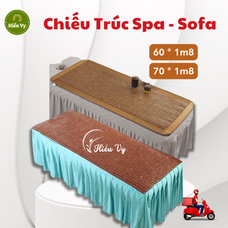 Chiếu trúc 60x1m8, 70x1m8 có viền vải và không viền trải giường spa, giường gội đầu, ghế sofa, cabin oto