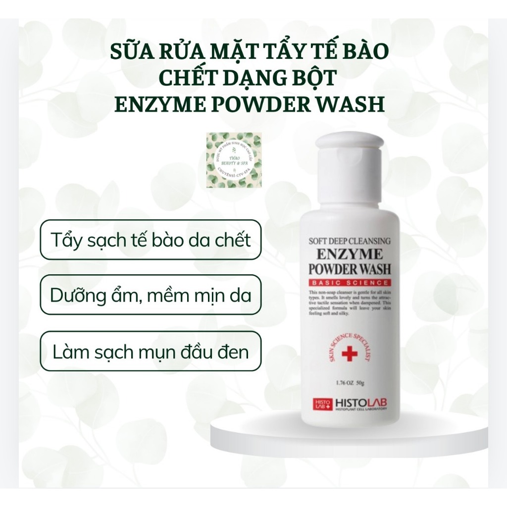 Bột Rửa Mặt enzyme Histolab 50GRAM