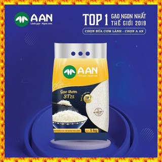 Gạo ST25 A An Túi 5Kg - Gạo rất dẻo, thơm, mềm, ngọt, cơm không khô khi để nguội - Food, thức ăn
