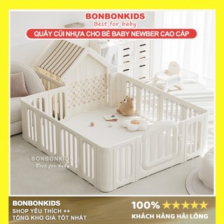 [Tặng kèm thảm + Bóng] Quây cho bé Babyviva bo góc 2024, Quây cũi nhựa cao cấp chất liệu nhựa nguyên sinh an toàn cho bé
