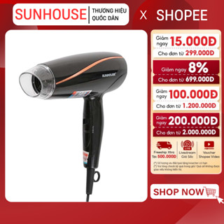 MÁY SẤY TÓC 1200W SUNHOUSE SHD2306 - Tay cầm gấp gọn, Tự ngắt khi quá nhiệt