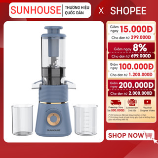 MÁY ÉP CHẬM SUNHOUSE SHD5518 - Ép kiệt bã, Làm kem trái cây, Bảo hành 12 tháng