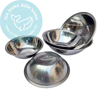  Thau inox Kim Mã loại dầy nặng đẹp đường kính 14cm đến 56cm - Chậu inox hàng Việt Nam 