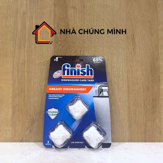Viên vệ sinh máy rửa chén bát Finish vỉ 3 viên