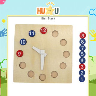 Bộ đồng hồ ghép số Montessori - Giáo cụ Montessori