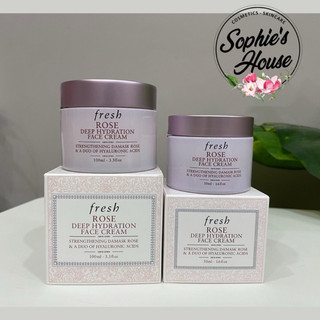 50ml / 100ml - kem dưỡng ẩm fresh rose deep hydration face cream