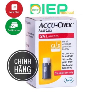 ✅ ACCU-CHEK FASTCLIX 24 KIM - Kim lấy máu cho bút thử đường Accu Chek Fastlix (máy Accu Chek Performa và Accu chek Guide