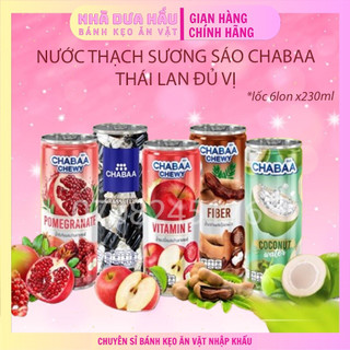 [230ml] Nước thạch sương sáo Chabaa Thái Lan đủ vị trái cây