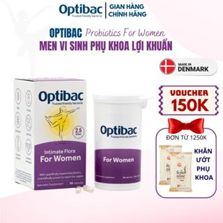Men vi sinh lợi khuẩn phụ khoa Optibac tím Probiotics For Women 90v cho phụ nữ, mẹ bầu, sau sinh