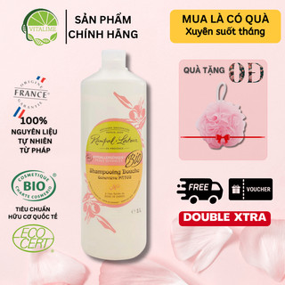 Sữa tắm gội hữu cơ pháp 2in1 rampal latour hương tự nhiên thư giãn 1 lít - bio