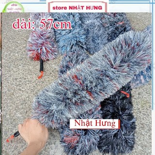 Chổi Phủi Bụi Sợi Chỉ Mềm Mịn Size Lớn Dài 57cm, Chổi Quét Bụi Ô Tô, Bàn Ghế