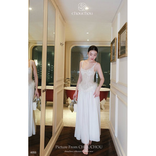 Đầm thân lông vũ chouchou