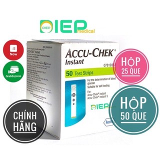 ✅ ACCU-CHEK INSTANT HỘP 25 QUE HOẶC HỘP 50 QUE - Que thử đường huyết Accuchek chính hãng (Accu check, AccuCheck)
