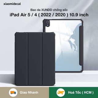 Bao da XUNDD iPad Air 5 / 4 ( 2022 / 2020 ) 10.9 inch chống trầy, viền TPU chống sốc, mặt lưng trong