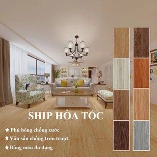 Sàn Nhựa Giả Gỗ - Có sẵn keo dán, Vân sần, Hàng loại 1