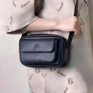 Túi đeo chéo nữ GENBAG túi đeo vai da pu cao cấp nắp gập dáng basic thời trang DC01