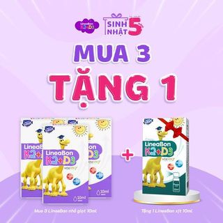 LineaBon vitamin D3 K2 10ml - Vitamin tăng chiều cao cho bé chính hãng