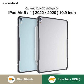 Ốp lưng XUNDD iPad Air 5 / 4 ( 2022 / 2020 ) 10.9 inch mặt lưng trong, viền TPU chống sốc