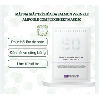 [Histolab] Mặt nạ giấy chống lão hóa Salmon Wrinkle Ampoule Histolab chính hãng Hàn Quốc