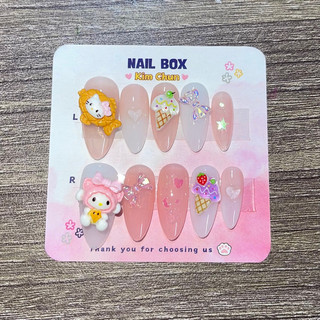 Nailbox thiết kế Hello Kitty tone thạch