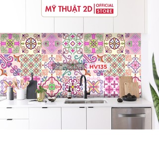 Decal gạch bông dán bếp, dán tường, nhiều mẫu đẹp