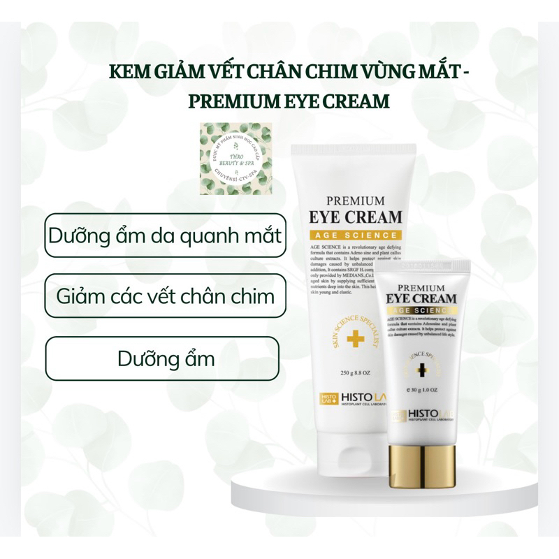 kem mắt cao cấp Histolab 50ml