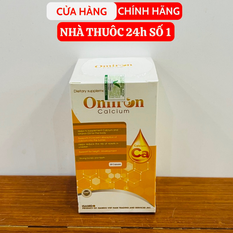 ✅ Omiron Calcium   [CHÍNH HÃNG] ❤️ viên uống tăng chiều cao, bổ sung Canxi và Vitamin D3 hỗ trợ phát triển chiều cao