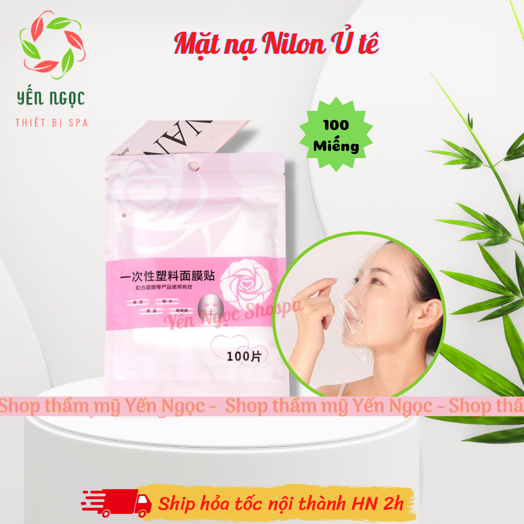 Mặt nạ nilon ủ tê gói 100 miếng | Màng nilon ủ tê