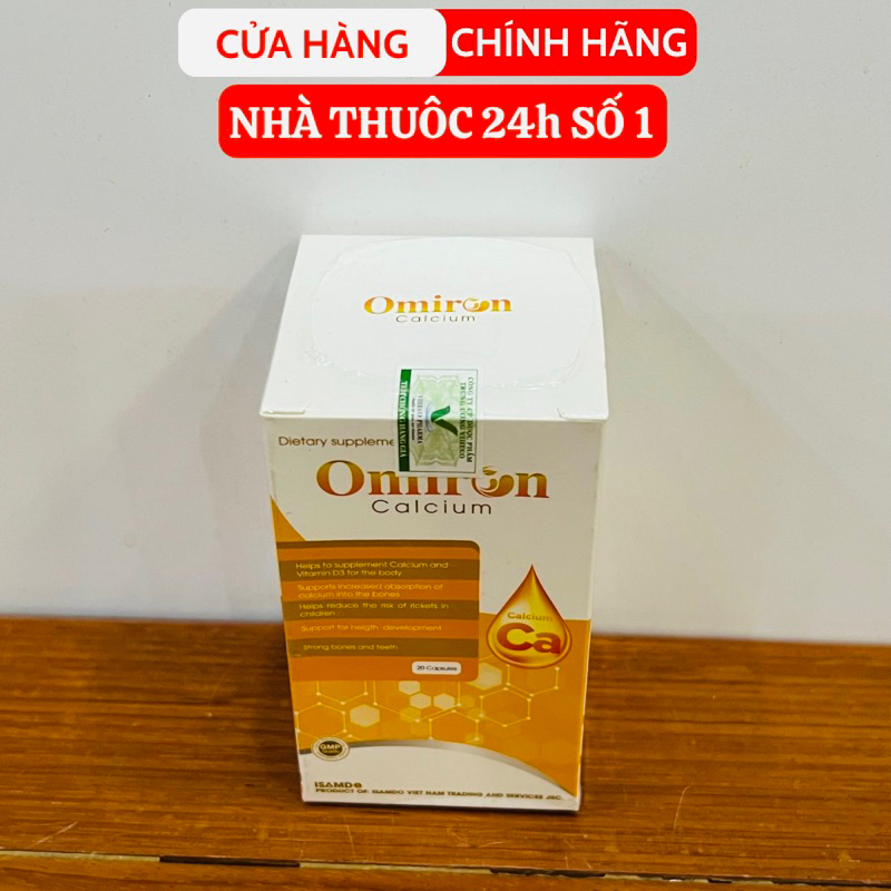 ✅ Omiron Calcium   [CHÍNH HÃNG] ❤️ viên uống tăng chiều cao, bổ sung Canxi và Vitamin D3 hỗ trợ phát triển chiều cao