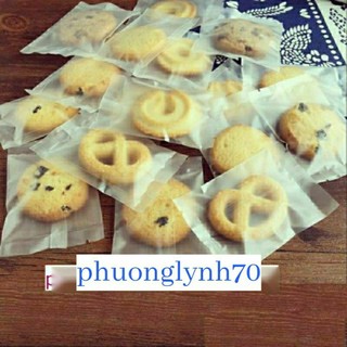 Túi bánh quy ,cookies hàn miệng Trong mờ 7* 10 cm,set 100 cái