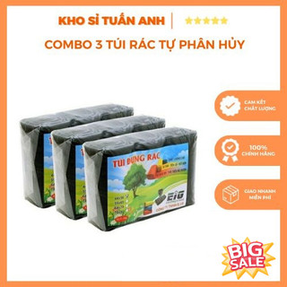 Set 3 cuộn túi đựng rác tự phân hủy