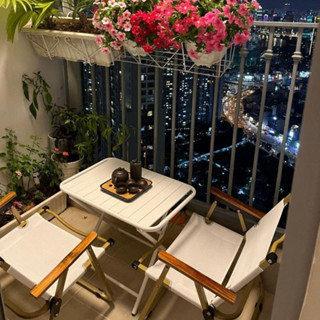  🎇MẪU SANG TRỌNG🎇 Bàn Ghế Cà Phê Camping Tay Phối Gỗ Tự Nhiên Xếp Gọn Bền Chắc_ Công Ty Duy Phương 