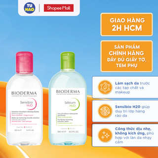 Nước tẩy trang Bioderma H20 dành cho da dầu Sebium, da nhạy cảm Sensibio 100ml