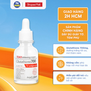 Serum dưỡng trắng Angel's Liquid 7Day Whitening Program Glutathione 700 V-Ample cấp ẩm30ml