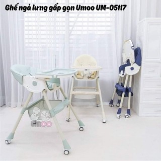 Ghế ăn dặm umoo gấp gọn ngã lưng cho bé um05117