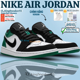 Giày Sneaker _JD Low 1 Mystic Green Cổ Thấp Chính Hãng- JD Gót Xanh -Hàng Chuẩn Lai.Auh Full Bill Box Hãng