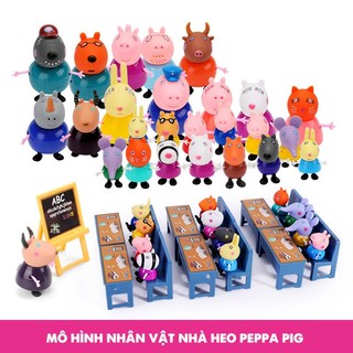 - Đồ chơi mô hình gia đình heo Peppa Pig, ngôi nhà Heo Peppa