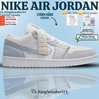 Giày _JD 1 Low Paris Chính Hãng(JĐ1 Xanh Trắng)-Hàng Chuẩn Từ Cao Cấp-Best(Quảng Châu)Full Bill Box Hãng Neww