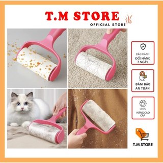 Cây lăn bụi quần áo, chăn màn, lông chó mèo - sử dụng lõi giấy dạng con lăn bụi, dùng để lăn dính