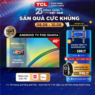 Smart Tivi TCL HD 40 Inch 40S5401A - Giao lắp 0đ nội thành 17/7-17/8