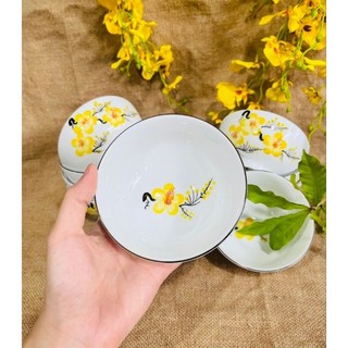 (Hàng đẹp - Giá rẻ ) Bộ 10 bát ăn cơm Bát Tràng