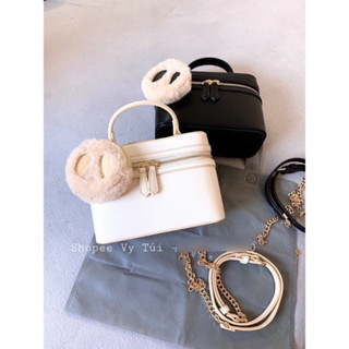 Túi cốp Pê rô có quai cầm kèm cục bông treo túi size 22 x 15cm kèm ảnh thật shop 0057#