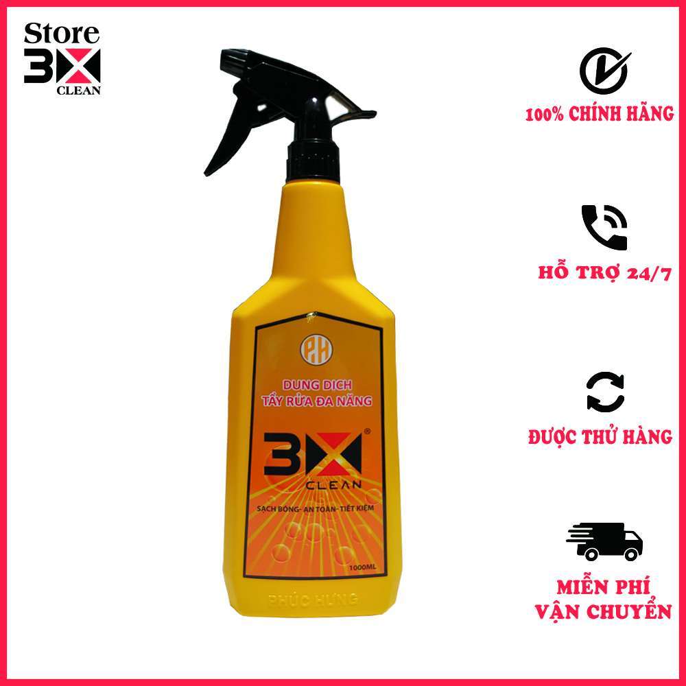 Dung Dịch Nước Tẩy Rửa Dầu Nhớt 3x Clean 1000ml