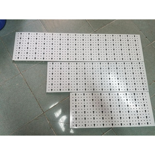 Compo 2 Tấm tôn đục lỗ màu trắng treo phụ kiện ( Khoan vít lên tường )