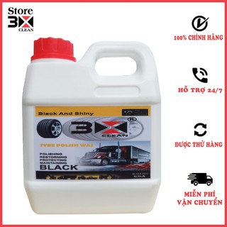 Dung dịch đánh bóng vỏ xe 3x 1 lít dưỡng vỏ lốp xe