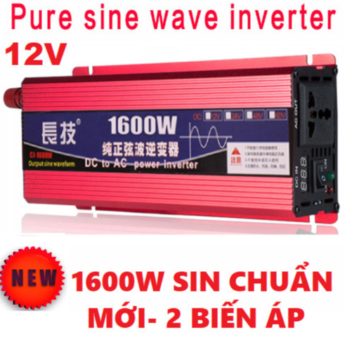 Bộ Kich Điện Inverter 12v Công Suất 1600w Sin Chuẩn-Đổi Nguồn DC 12v Lên 220v Công Suất 1600w Sin Ch
