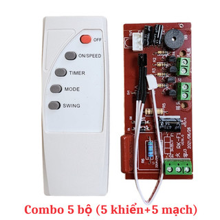 Combo 5 bộ điều khiển từ xa cho quạt ,điều khiển quạt từ xa ,điều khiển từ xa cho quạt
